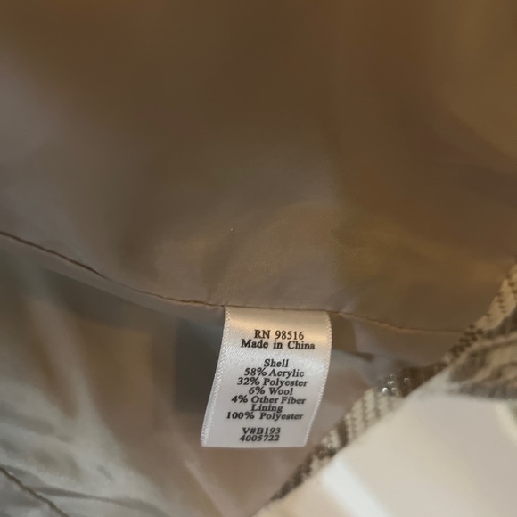 COLDWATER CREEK Womens Blazer 12 Gold Embroidery Metallic Floral classic - Picture 4 of 6